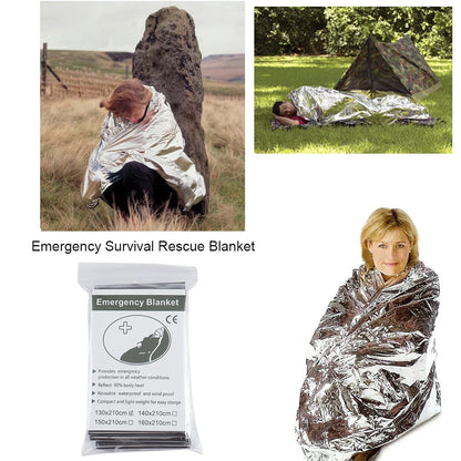 Emergency Blanket Outdoor Survive Kit